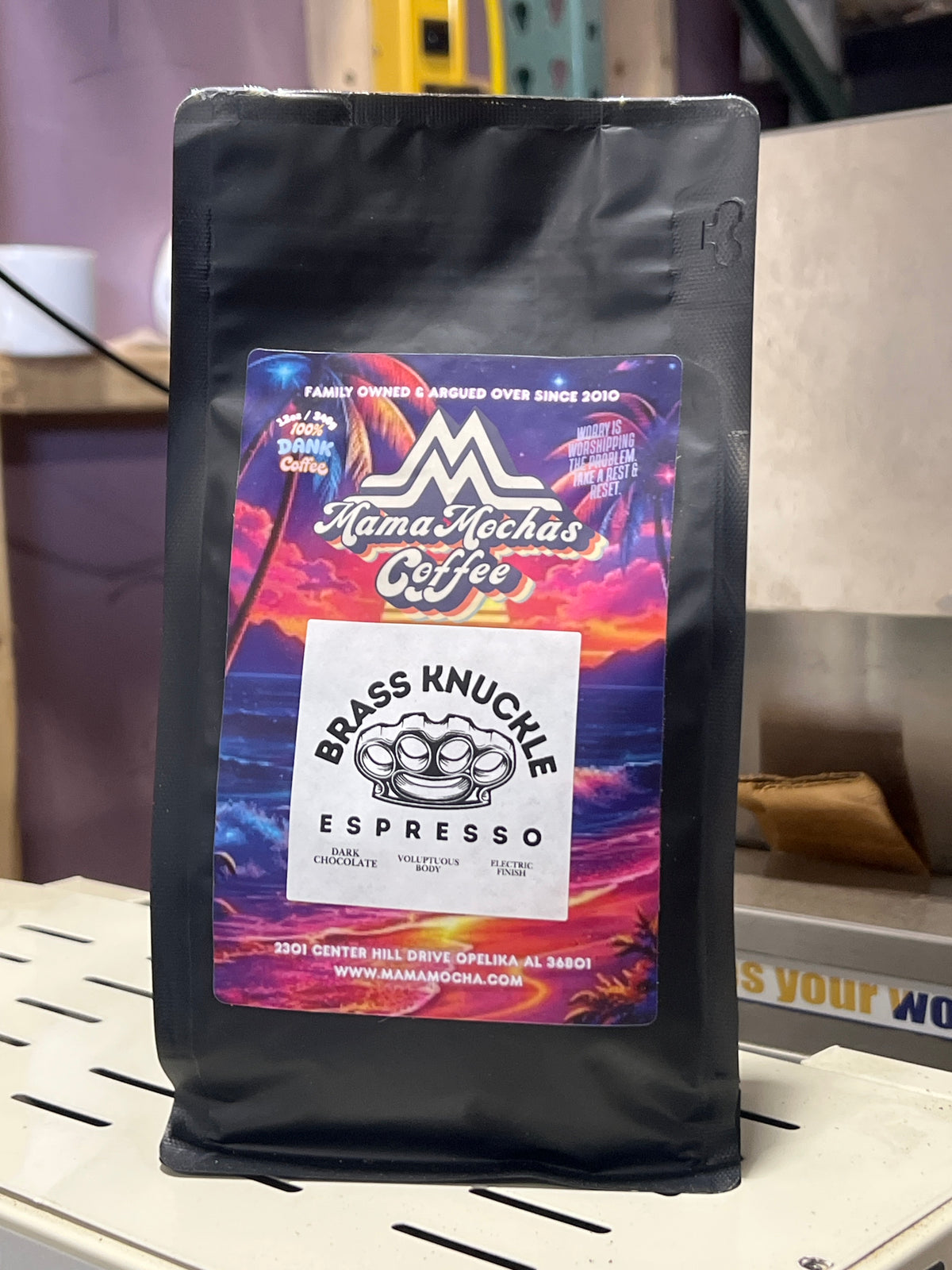 Brass knuckle 12oz whole bean roast date 9/15/2026